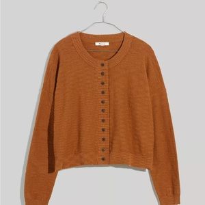Madewell Brampton Crop Cardigan Sweater Large